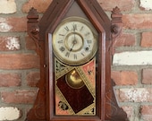 Early 1800s Eastlake Mantel Clock New Haven