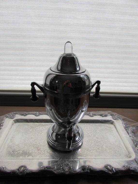 Vintage 1940s Art Deco Farberware Coffee Pot Percolator - no