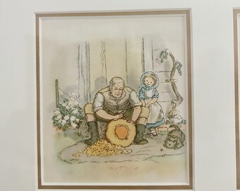 ターシャ・テューダーの額入り絵本イラスト 保育園のインテリア - Etsy