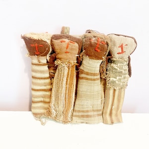 Peruvian Chancay Tribe Burial Dolls Wall Hanging