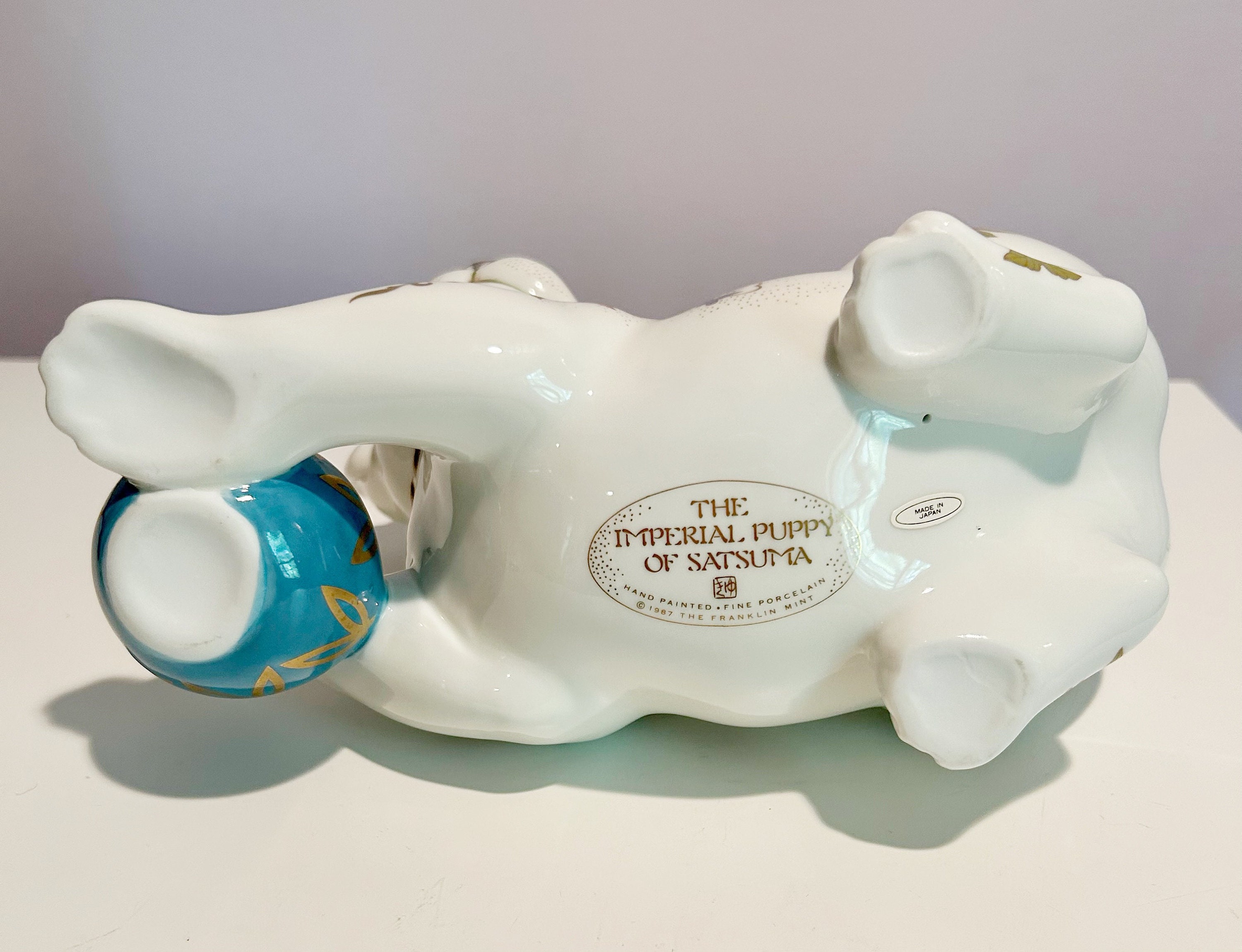 Vintage Franklin Mint Chinoiserie Satsuma Foo Dog Puppy Statue - Etsy