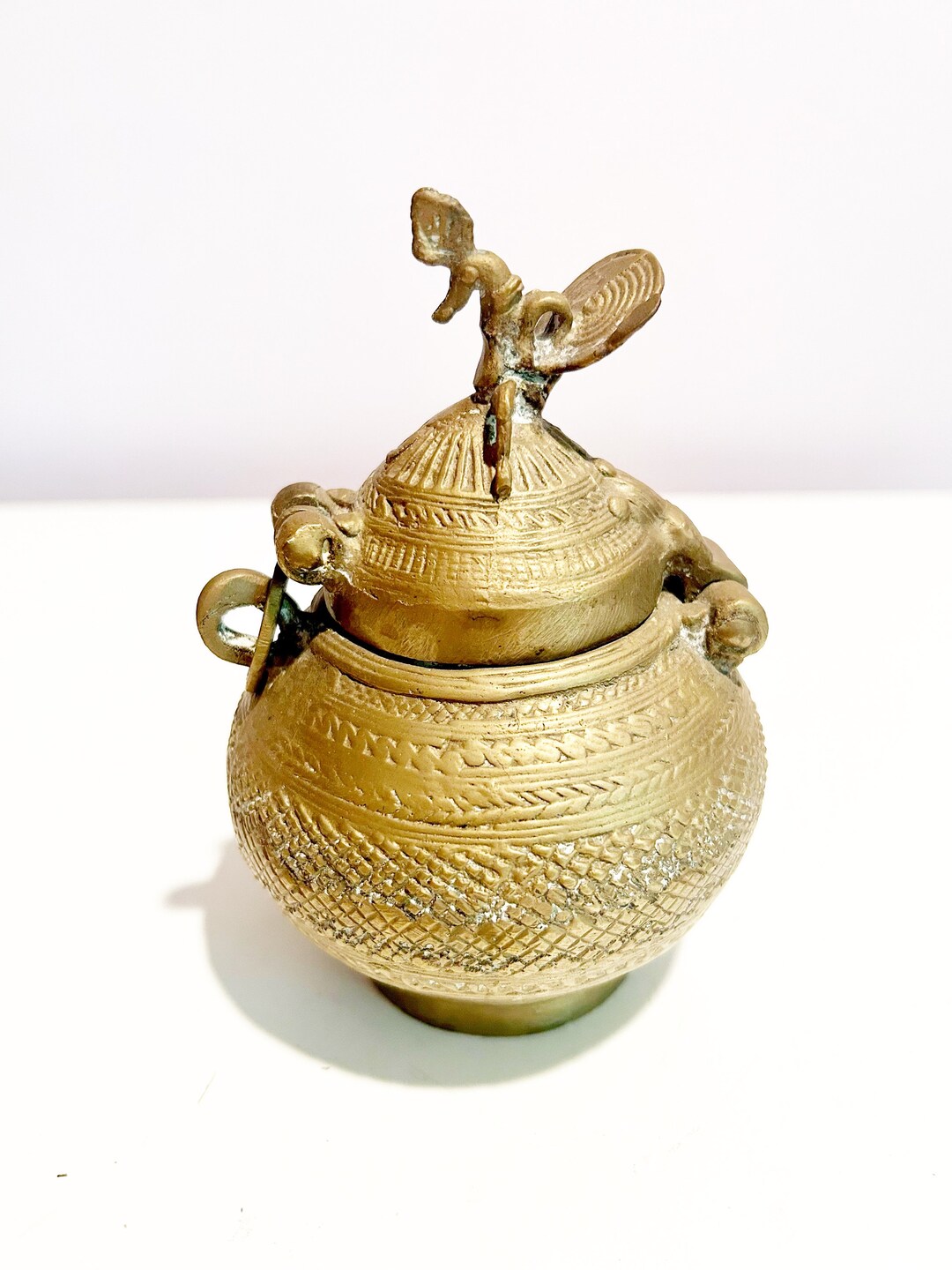 Kuduo Ashanti Ghana Bronze Brass Kuduo Covered Vessel Box Death Ritual ...