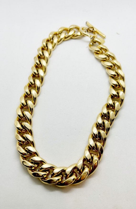 Thick Gold Chain Carolee Necklace Choker