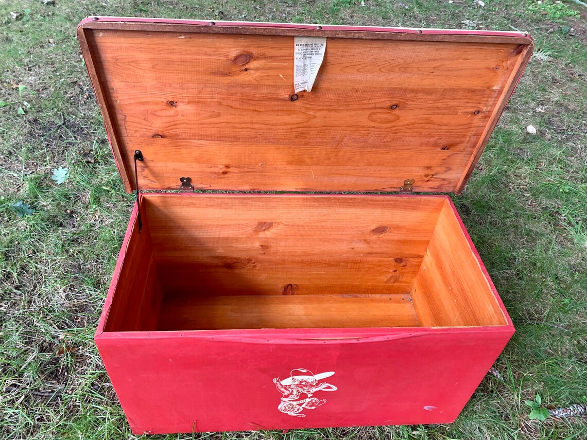 Cowboy Themed Wood Toy Chest With Vinyl Seat Chest Etsy