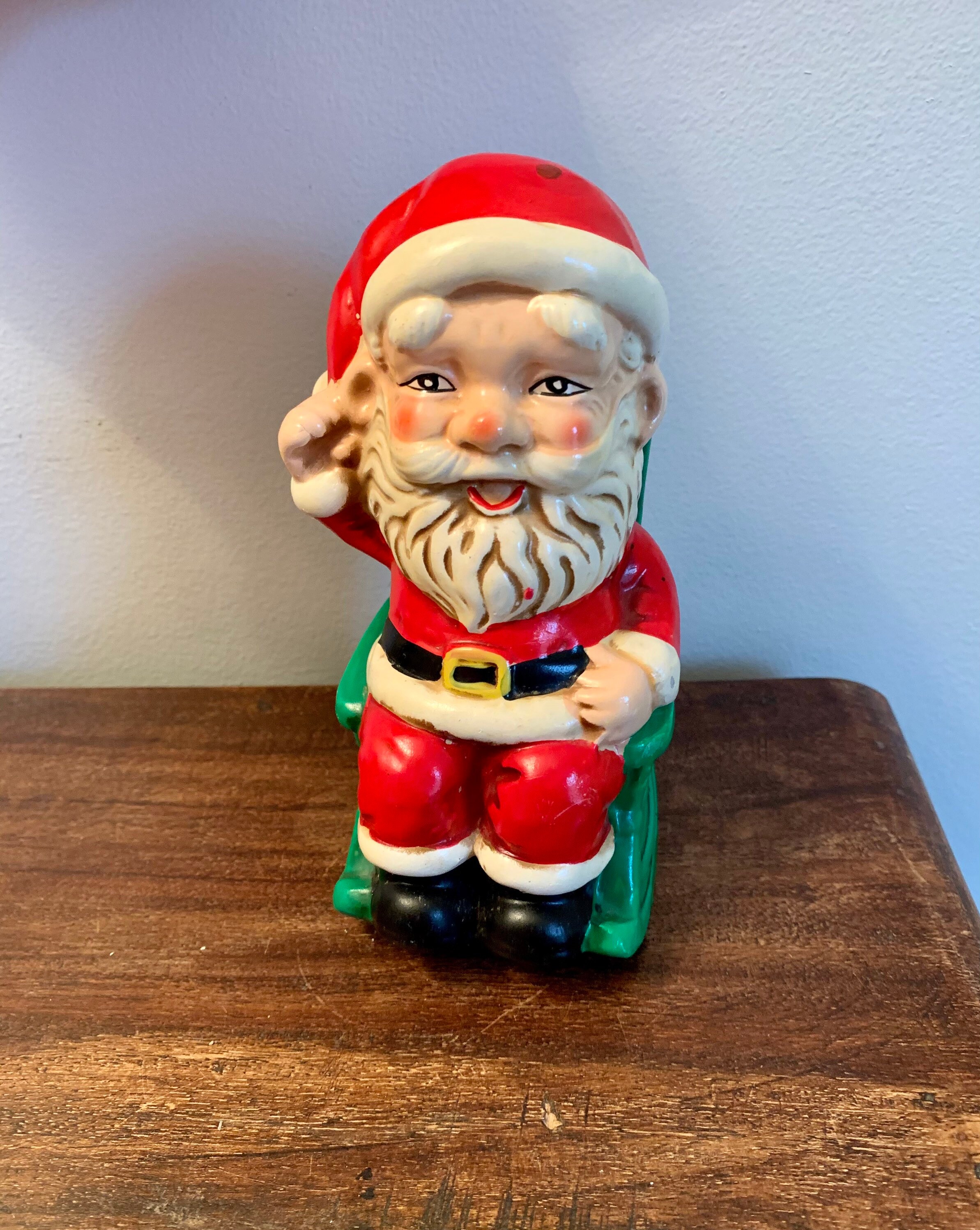 Chalkware Santa Bank - Etsy