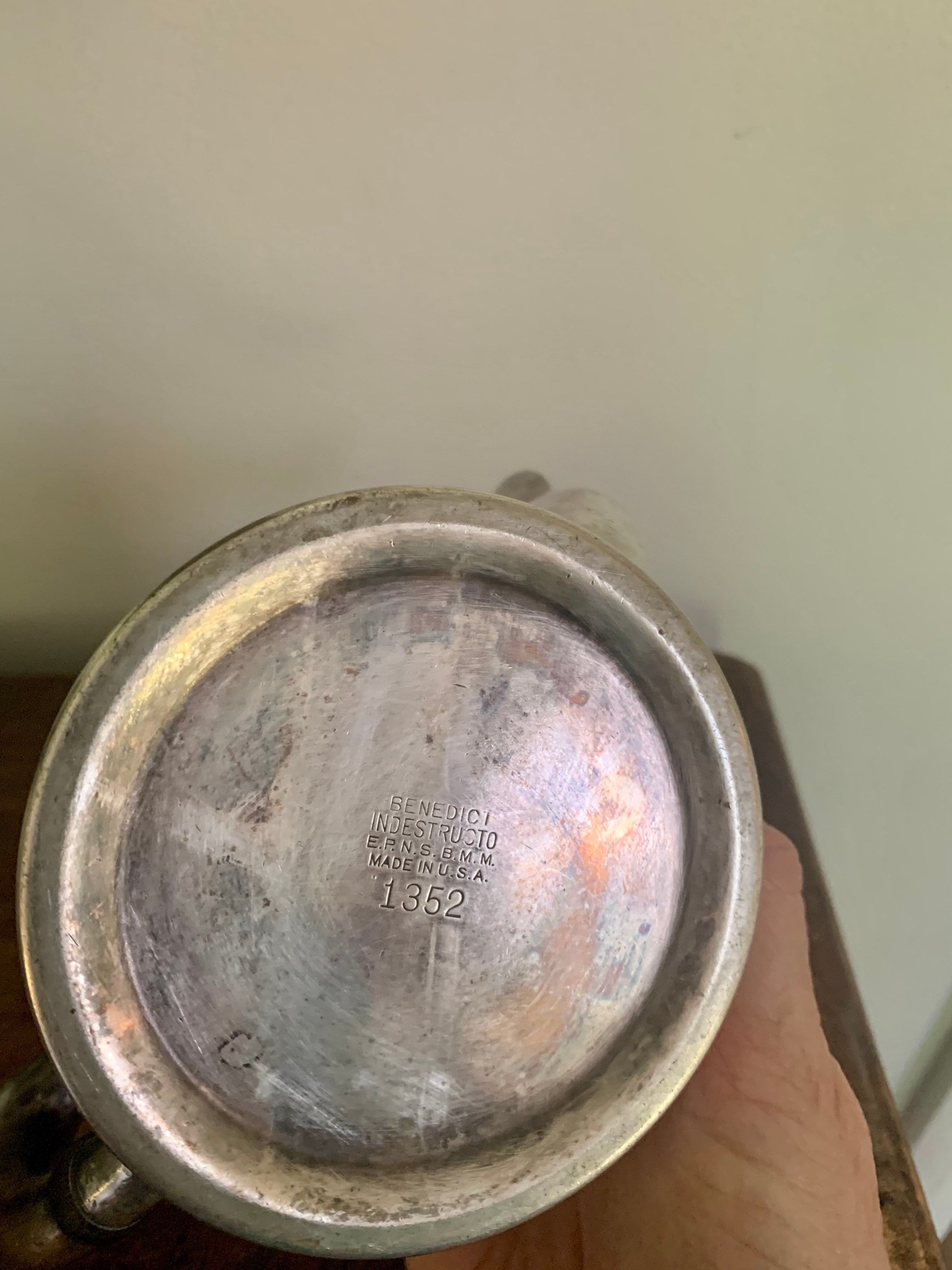 ヴィンテージ クイーンアン スタイル シルバー プレート ティー