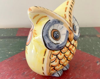 イタリア陶器 フクロウの置物 ピアネタ セラミカ ヴィエトリ陶器