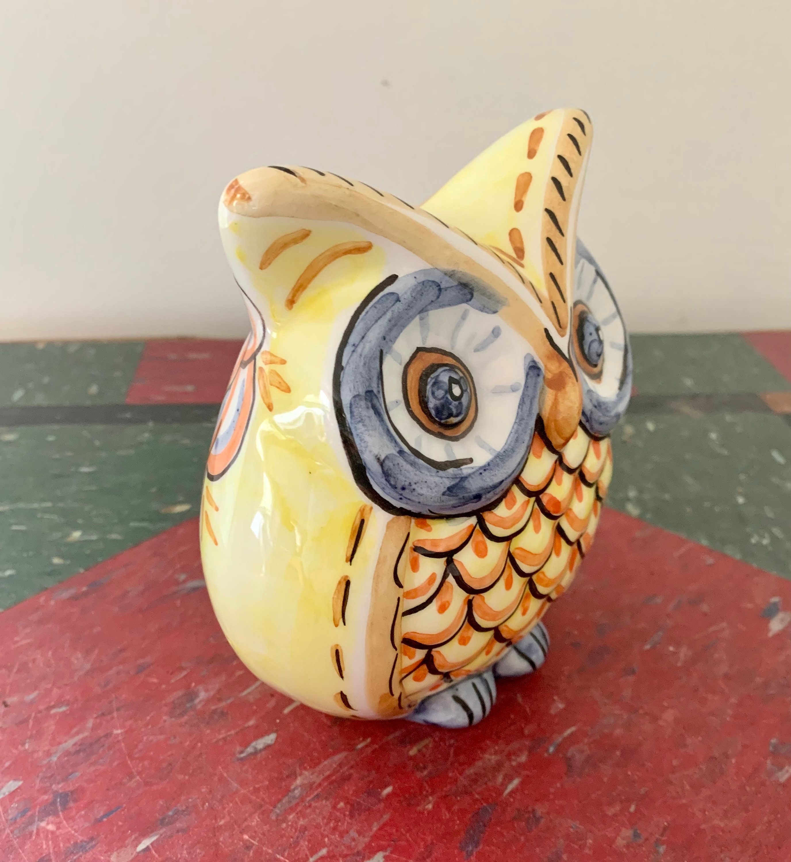 ズニ族 陶器 人形 フクロウ ビンテージ 1940年代 プエブロ USA ZUNI