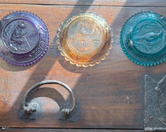 Pairpoint Glass Cup Plates or Suncatchers