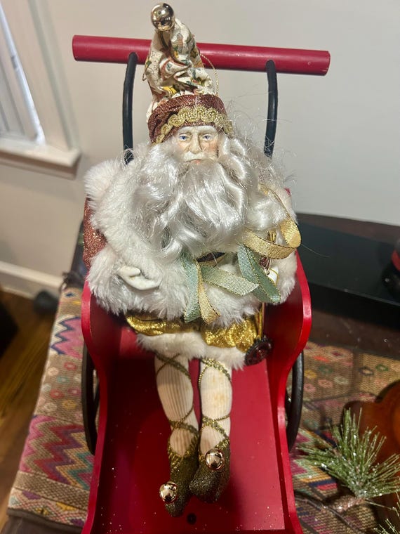 ヴィンテージ 1990 Brinn's Santas of the World Father Xmas English
