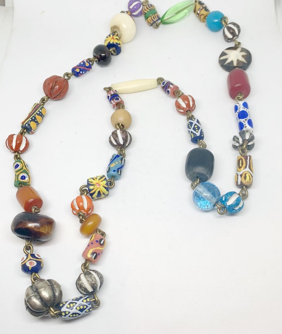 Beads From Around the World Necklace and Bracelet… - image 4