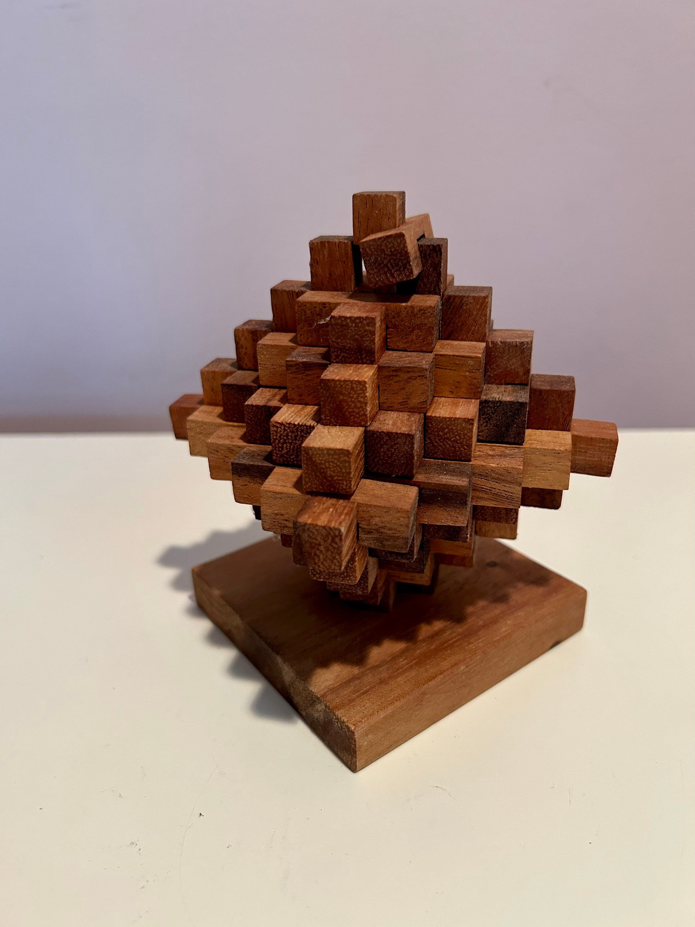 Japanese Ladder Wood Puzzle Pyramid Puzzle Difficult Puzzle Etsy