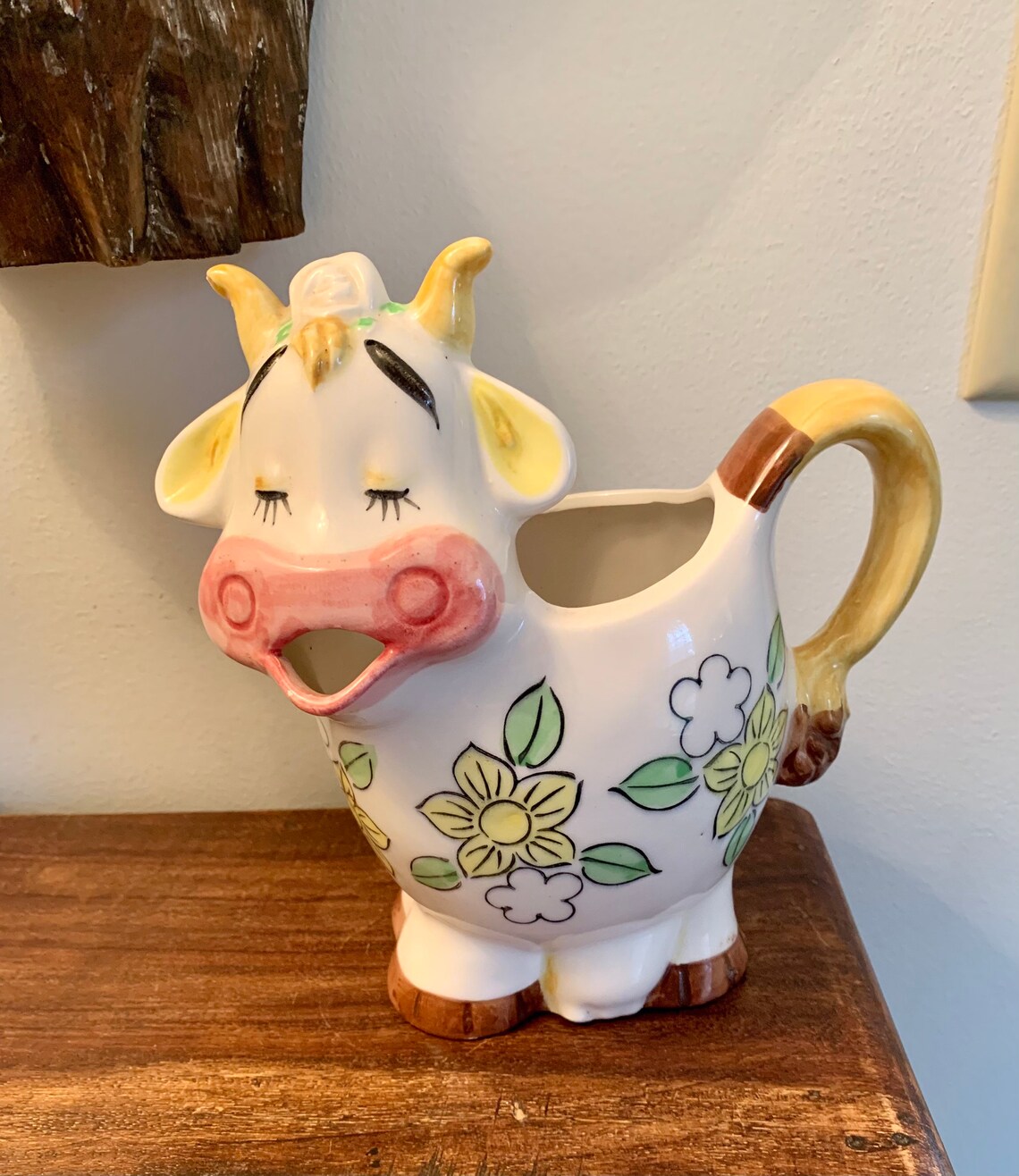 Vintage Cow Ceramic Milk Pitcher Creamer Price Import Japan Etsy