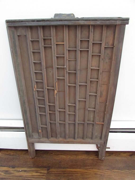 Antique Ludlow Printers Drawer Tray Etsy