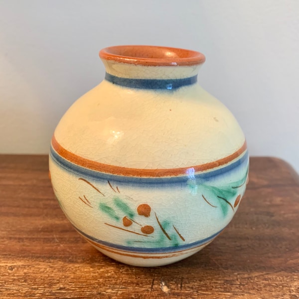 Vintage NS Sweden Nittsjo Keramiks Pottery Vase