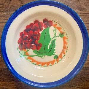 Vintage Enamelware Fruit Bowl: 12&quot; Rustic Kitchen Decor