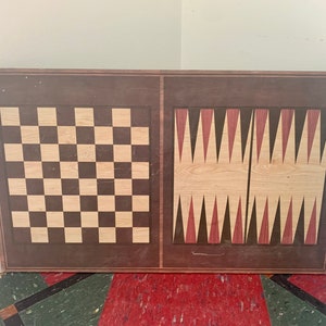 Vintage Checkers Board Game