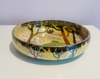 Byzanta Ware Opalescent Decorative Bowl Grimwades Stoke on Trent England China