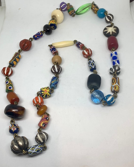 Beads From Around the World Necklace and Bracelet… - image 2