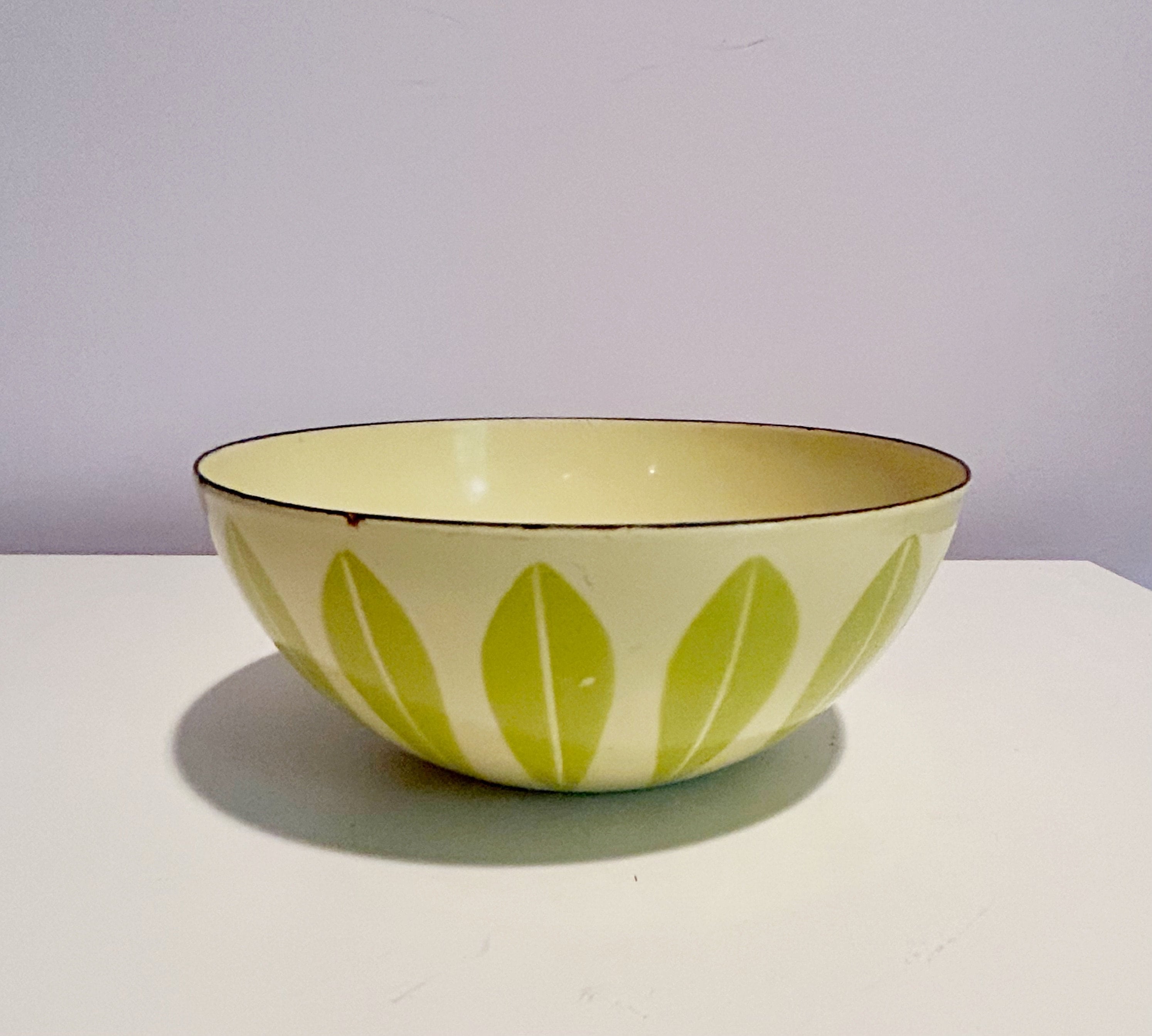 Catherine Holm Norway Enamelware Bowl Lemon and Lime Rare Color - Etsy