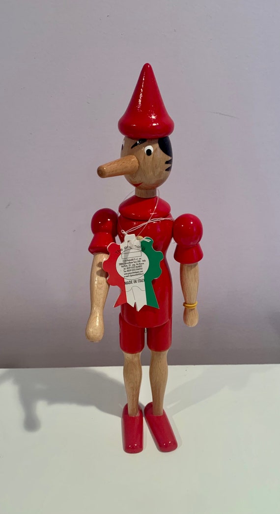Pinocchio Rainoldi Hand Painted Wooden Articulated Doll - Etsy