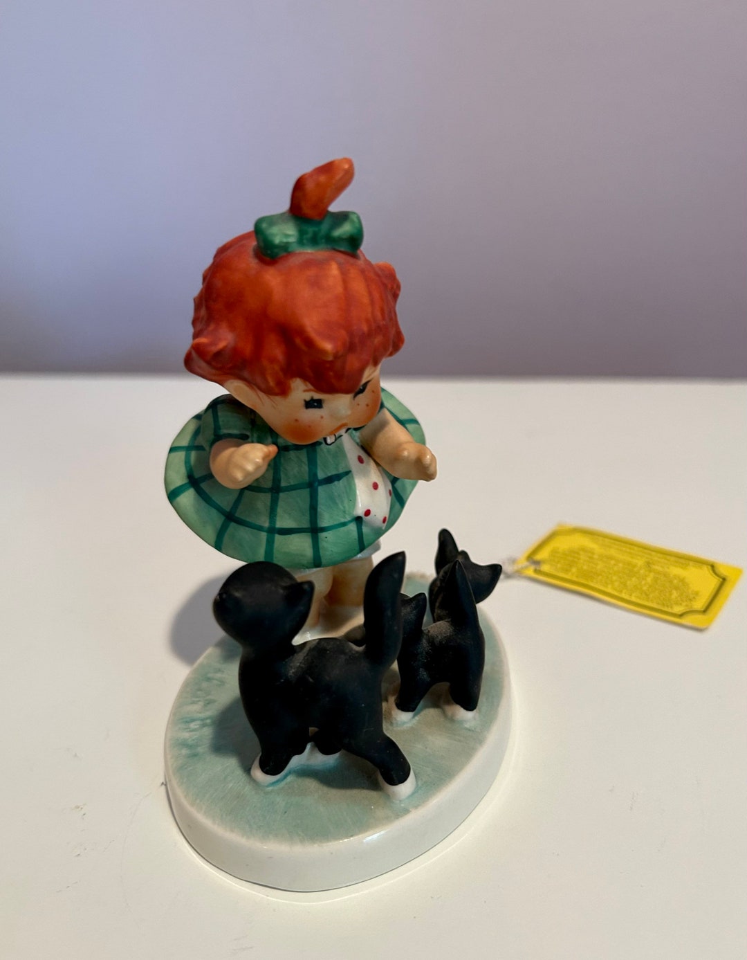 Goebel Redhead Collection Little Girl With Black Cats Entitled
