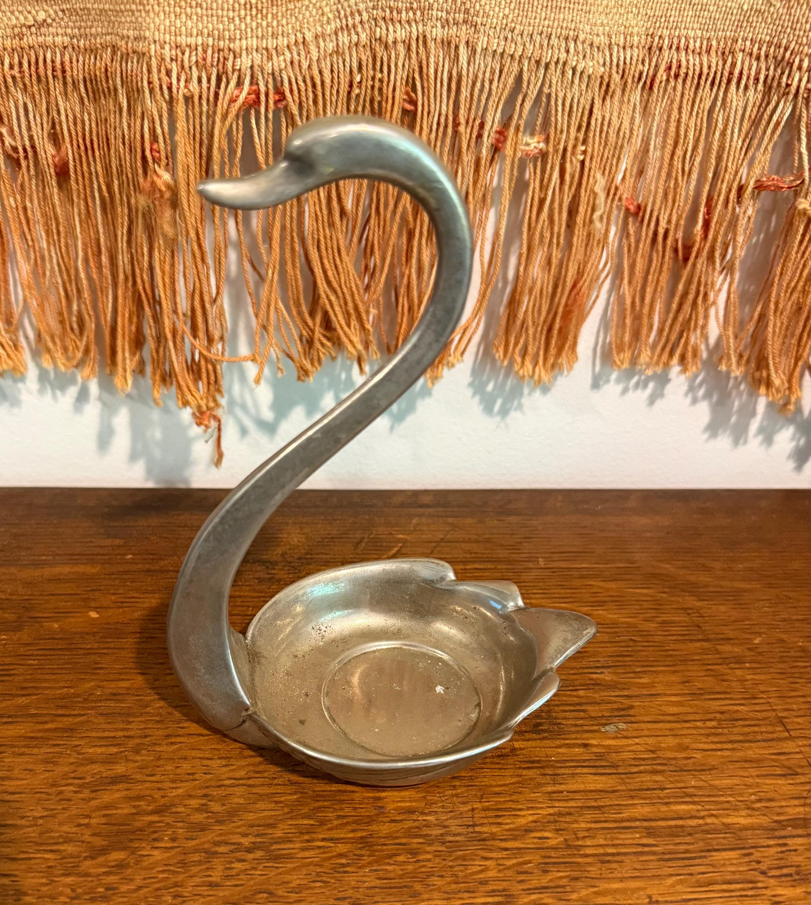 Silver Swan Dish - Etsy