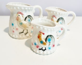 Ceramic Rooster Set of Measuring Cups