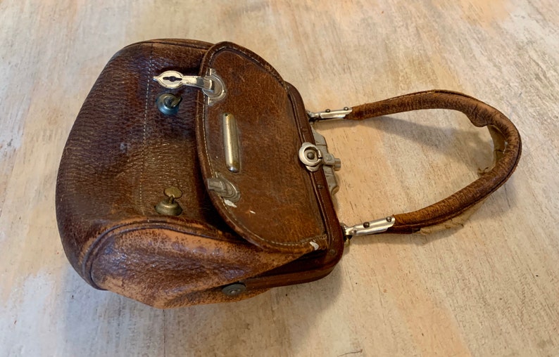 Antique 1800s Leather Waist Purse Etsy