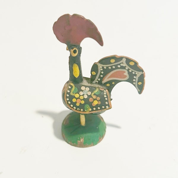 Coq portugais, Coq de Barcelos, Symbole de bonne chance, Barcelos Portugal, Figurine de coq en céramique