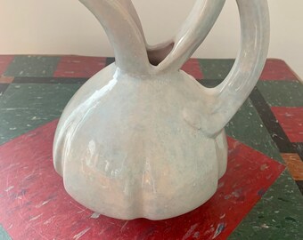 Vintage Gondor Pottery Pitcher Vase Lusterware