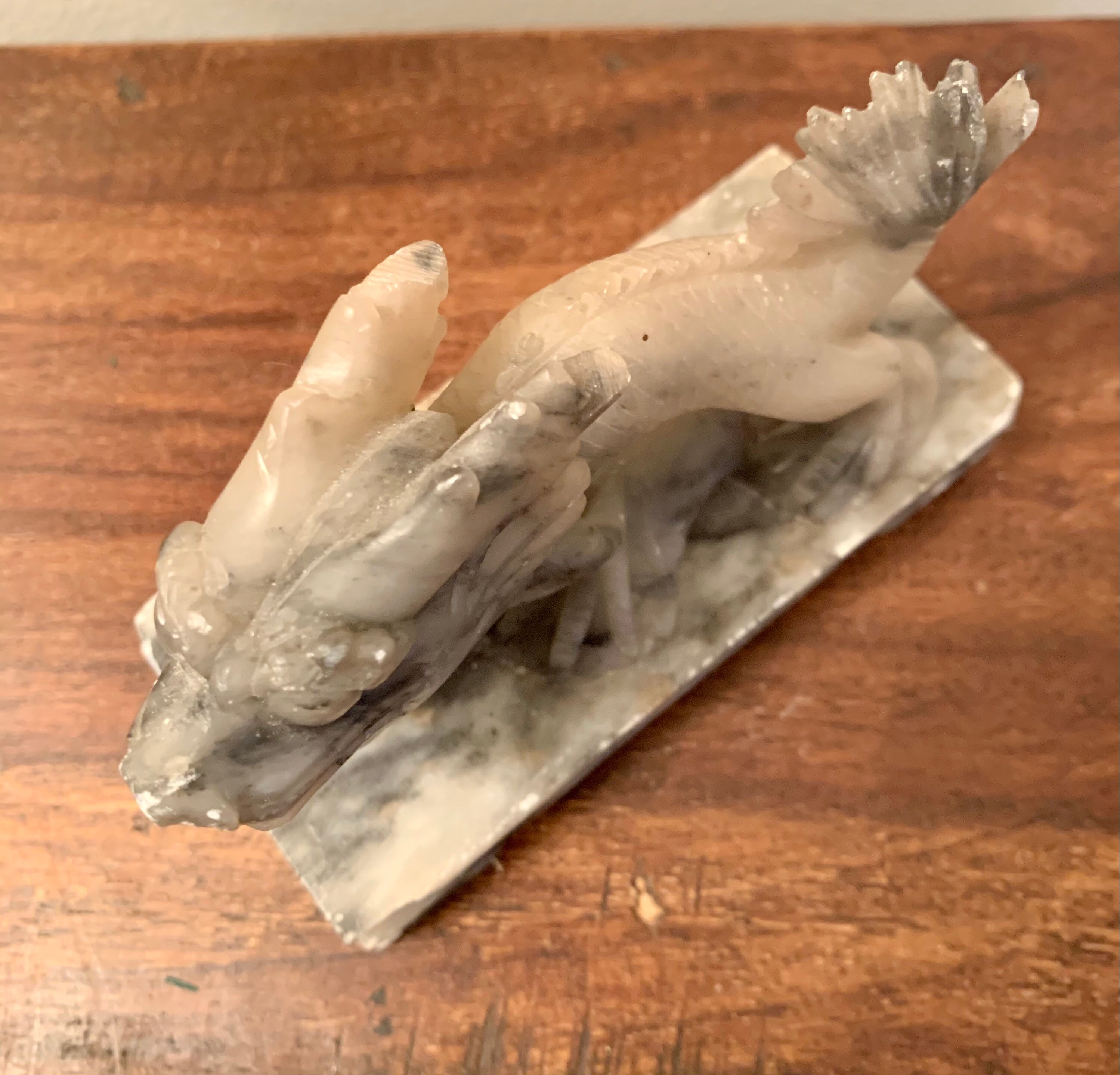 Vintage Carved Dragon Soapstone Sculpture Etsy