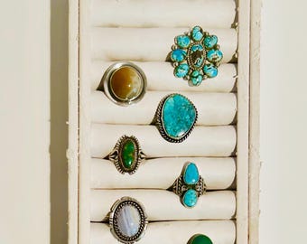 Gargantuan Vintage Navajo 'Son Of Bear' Blue Creek Turquoise Native American Jewelry Silver Bracelet Gargantuan Vintage Navajo 'Son Of Bear' Blue Creek Turquoise Native American Jewelry Silver Bracelet