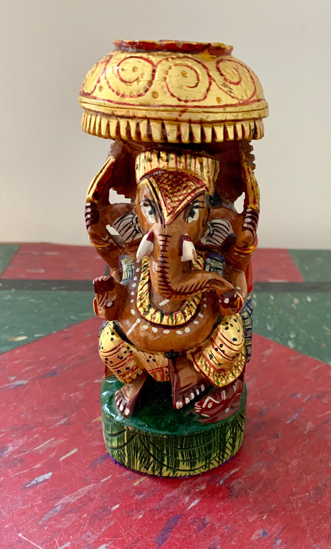 ヴィンテージの手描きガネーシャ像 - Etsy 日本