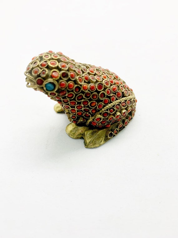 アンティーク カエルの石彫刻！ターコイズストーン アンティーク カエルの石彫刻！ターコイズストーン