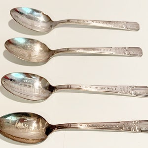 Worlds Fair New York 1939 Silverplate Souvenir Spoons