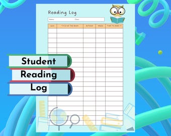 Ausdruckbare Schüler Journal: 8.5x11 Buch Tracker (PDF Download)
