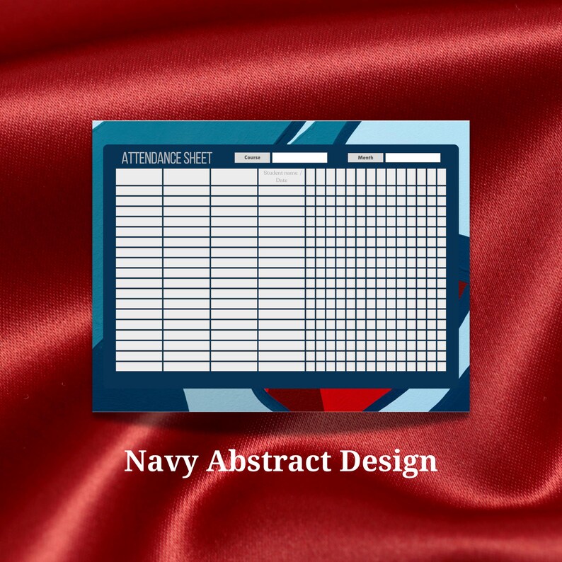 Attendance Sheet Collection | 5 Modern Background Designs | Classroom ...