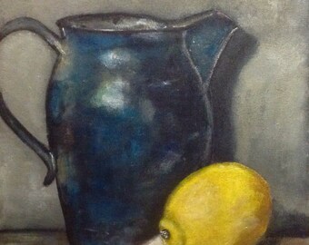 Blue vase