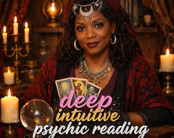 Deep Intuitive Psychic Reading, Powerful Psychic Insights, Raw Honest Reading, Same Day Reading, Detailed In Depth Tarot Reading