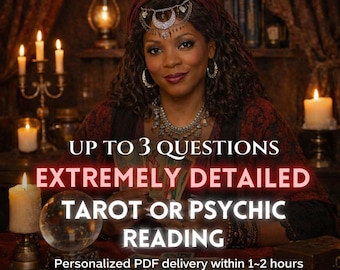 Lectura de Tarot de 3 Preguntas / Lectura Psíquica a la Hora: Orientación, Amor y Perspectivas Profesionales