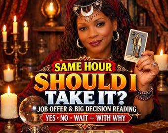 Job Offer Psychic Reading | Should I Accept This Job? | Same Hour Career Tarot Guidance, Yes or No Decision Reading for Money & Life Choices