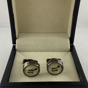 Montblanc Starwalker Cufflinks: Meisterstuck Special Edition Grey Studs