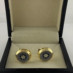 Montblanc Starwalker Cufflinks: Gold Plated Meisterstuck Special Collection