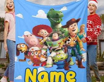 Manta de Toy Story para regalo, Mantas personalizadas de Toy Story