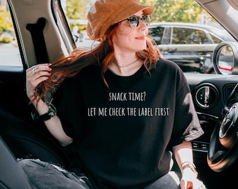 Funny Mom T-Shirt, Snack Time Apparel, Healthy Lifestyle