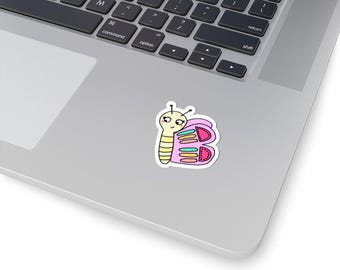 Pegatina de mariposa colorida: un divertido complemento para tu colección de pegatinas.