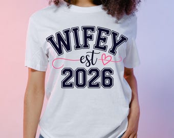 Hubby & Wifey 2026 Png, Matching Couple PNG, Hubby Est 2026 PNG, Wifey Est 2026 png,Wedding Digital Download, Anniversary Gift, Married png