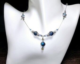 Unikalny ręcznie robiony naszyjnik i wisiorek