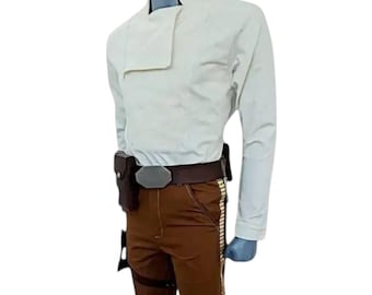 Disfraz de Han Solo de Star Wars para hombre: Cosplay de Contrabandista Galáctico para Halloween y eventos